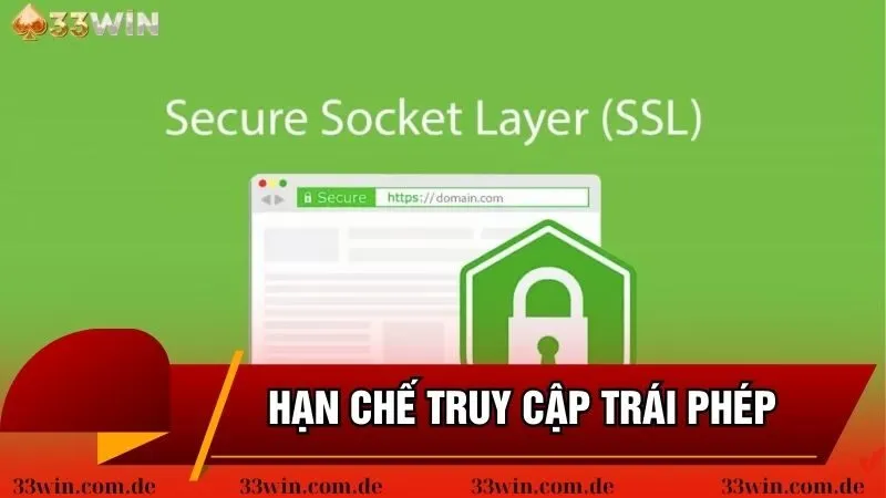 Mã hóa SSL nhằm tránh truy cập trái phép